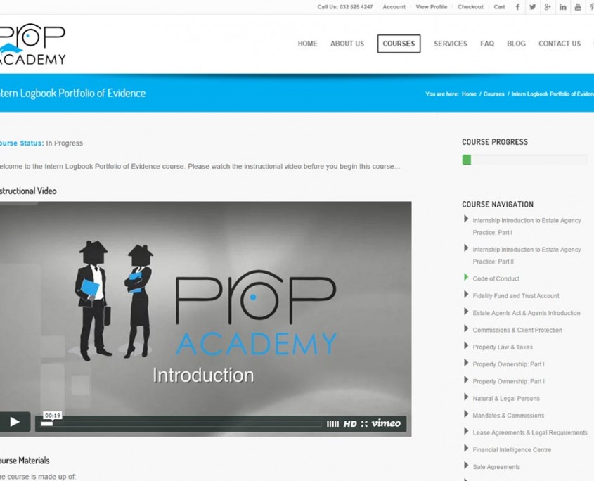 PropAcademy Course Page