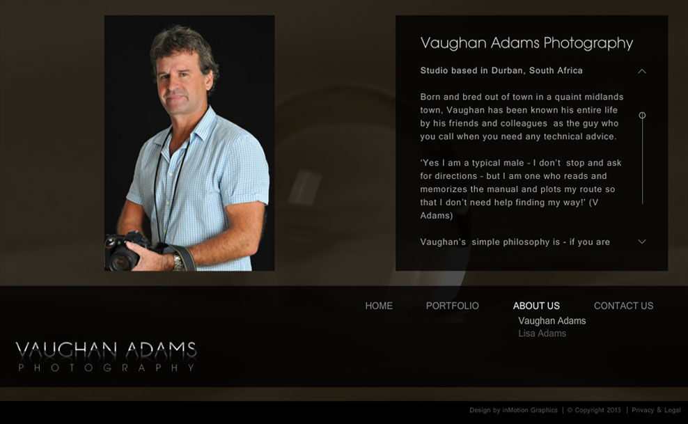 Vaughan Adams | About